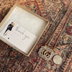 Designer repurposed necklace